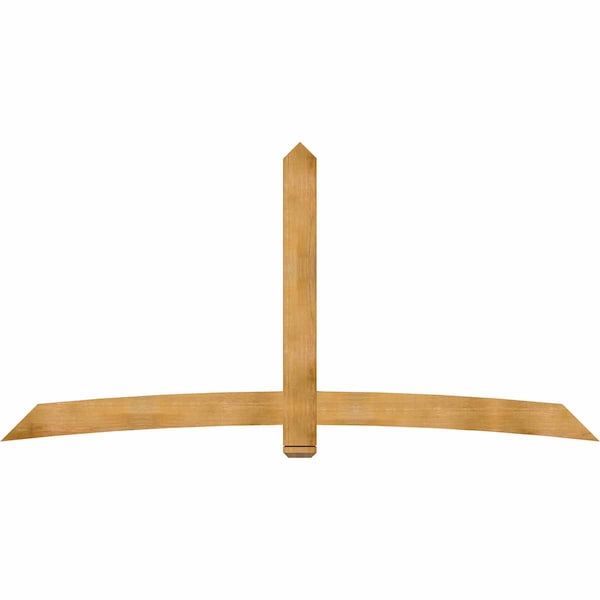 Ekena Millwork Bellingham Rough Sawn Timber Gable Bracket, Western Red Cedar, 108"W x 54"H x 2"D x 6"F, 12/12 Pitch GBW108X54X0206BEL00RWR - main